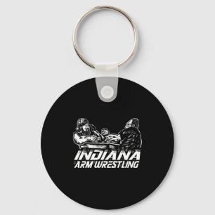 Indiana Arm Wrestling Key Ring