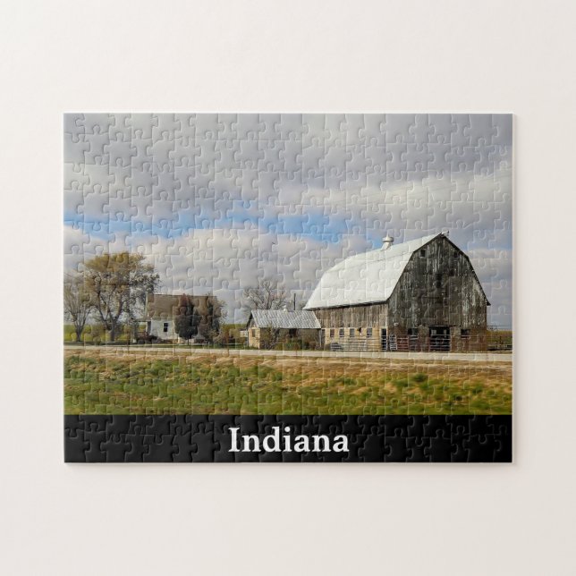 Indiana Barn Jigsaw Puzzle (Horizontal)