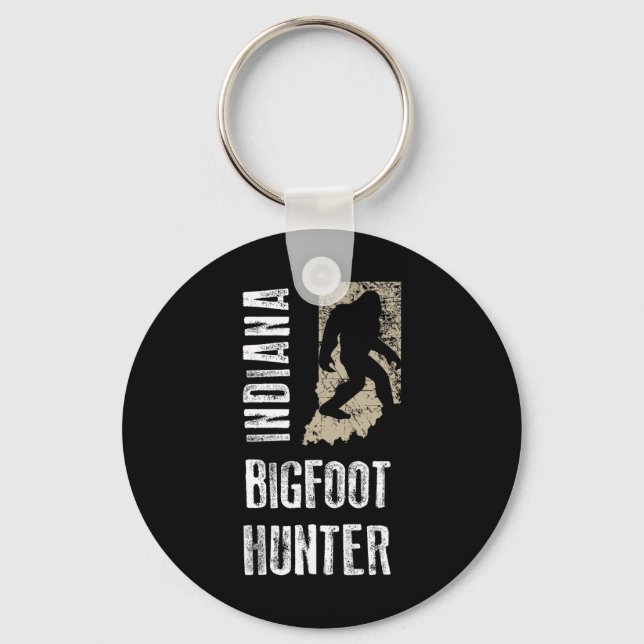 Indiana Bigfoot Hunter  Key Ring (Front)