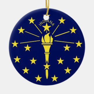 Indiana Ceramic Ornament