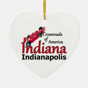 INDIANA CERAMIC TREE DECORATION