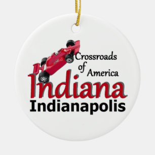 INDIANA CERAMIC TREE DECORATION