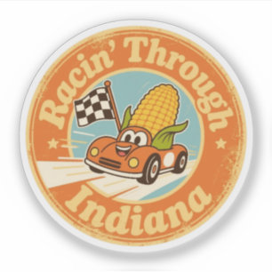 Indiana Charm_ Corn and Chequered Flag Vintage