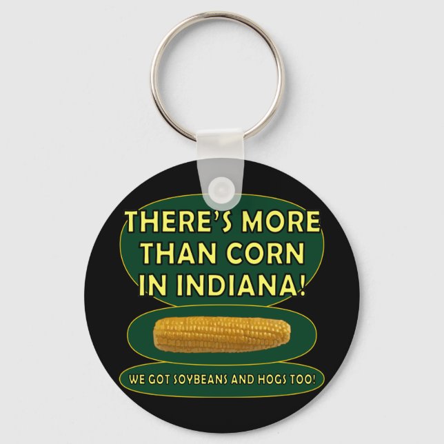 Indiana Corn Key Ring (Front)