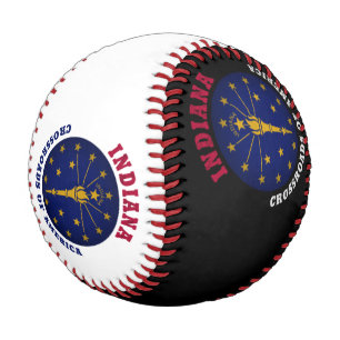 INDIANA CROSSROADS STATE FLAG BASEBALL