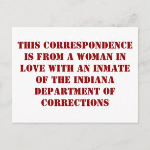 Indiana DoC #1 Postcard