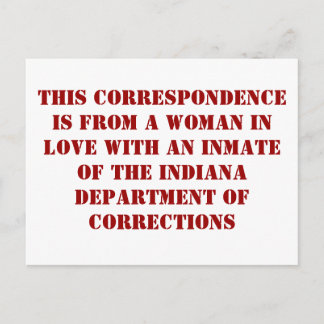 Indiana DoC #1 Postcard