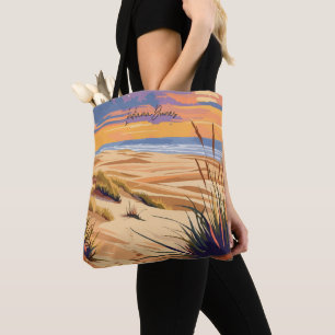 Indiana Dunes Indiana Vintage Travel Illustration Tote Bag