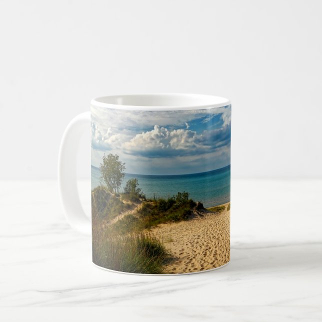 Indiana Dunes, Lake Michigan Coffee Mug (Front Left)