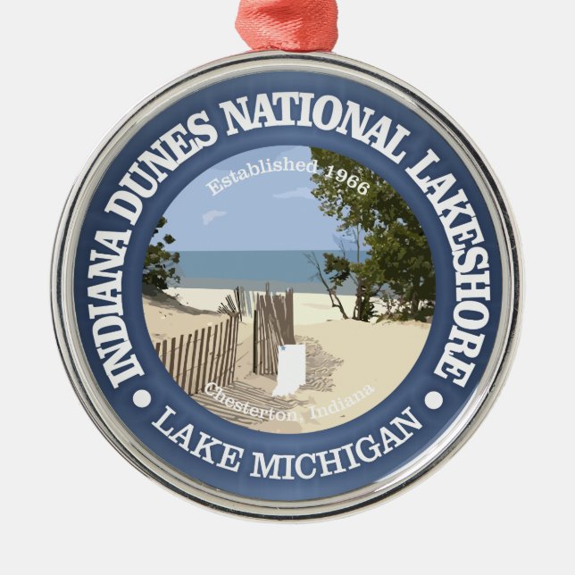 Indiana Dunes National Lakeshore Metal Ornament (Front)