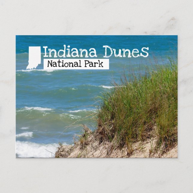 Indiana Dunes National Park Beach Dune Postcard (Front)
