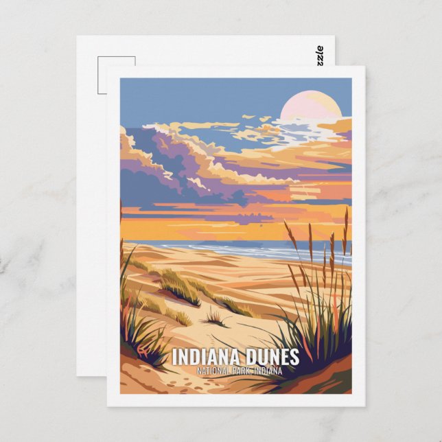 Indiana Dunes National Park Indiana USA  Postcard (Front/Back)