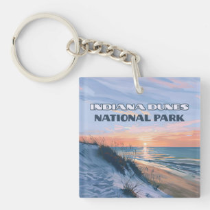 Indiana Dunes National Park Lake Michigan Key Ring