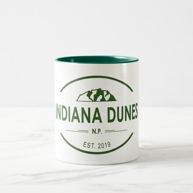 Indiana Dunes National Park Two-Tone Coffee Mug (Center)