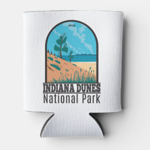 Indiana Dunes National Park Vintage Can Cooler