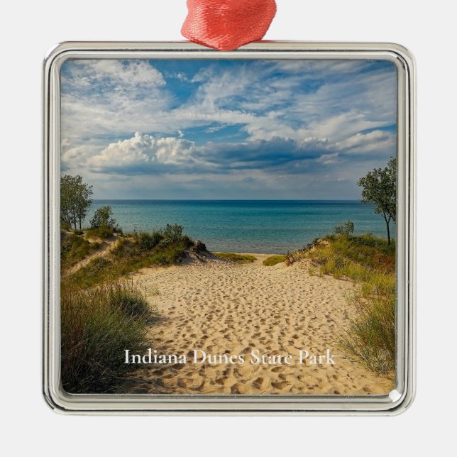 Indiana Dunes State Park Metal Ornament (Front)