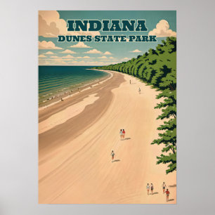 Indiana Dunes state park V02 Poster