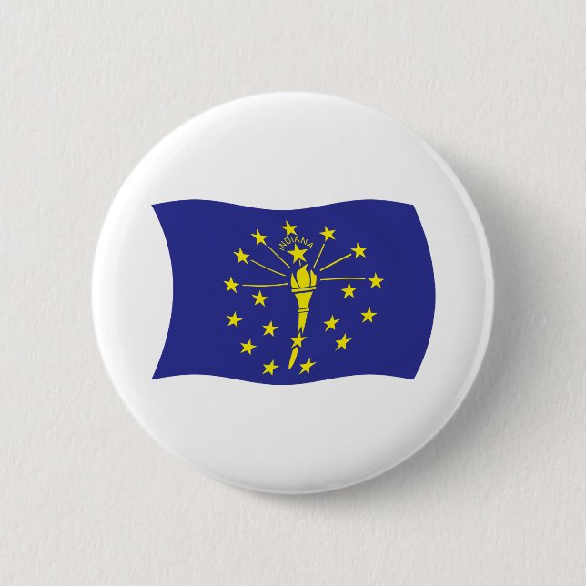 Indiana Flag Button (Front)