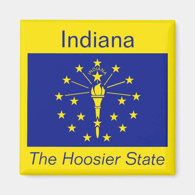 Indiana Flag Magnet (Front)