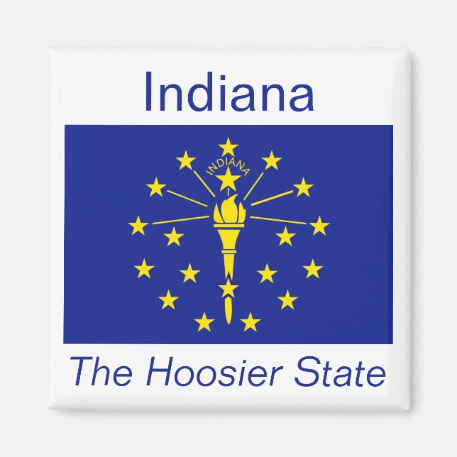 Indiana Flag Magnet (Front)