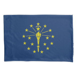 Indiana flag pillowcase