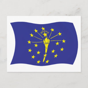 Indiana Flag Postcard