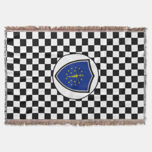 Indiana flag throw blanket