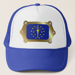 Indiana framed Flag Hat