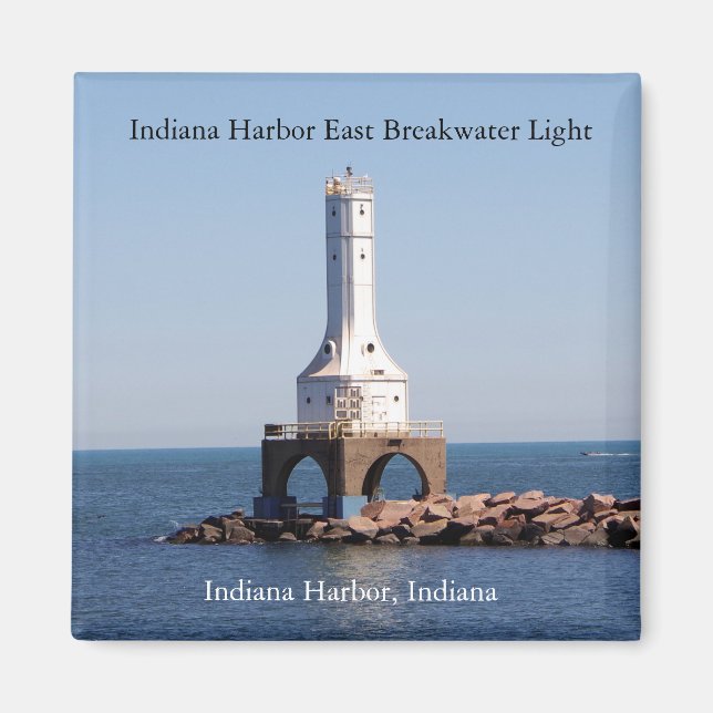 Indiana Harbour East Breakwater Light magnet (Front)