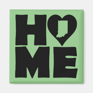 Indiana Home Heart State Fridge Magnet