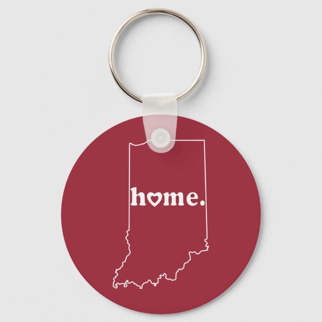 Indiana Home Key Ring (Front)