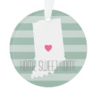 Indiana Home State Love with Custom Heart