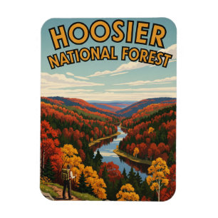 Indiana Hoosier National Forest Travel Magnet