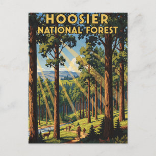 Indiana Hoosier National Forest Travel Postcard