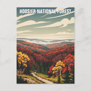 Indiana Hoosier National Forest Travel Postcard