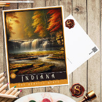 Indiana | Hyper-Realistic State Postcard