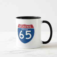 Indiana IN I-65 Interstate Highway Shield -
