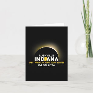 Indiana In Total Solar Eclipse 2024  Card
