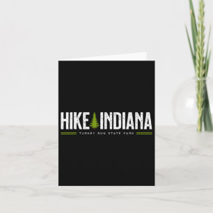 Indiana In Turkey Run State Park Hike Tree Retro G Card