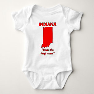 Indiana - It Was The Dog's Name Baby Bodysuit