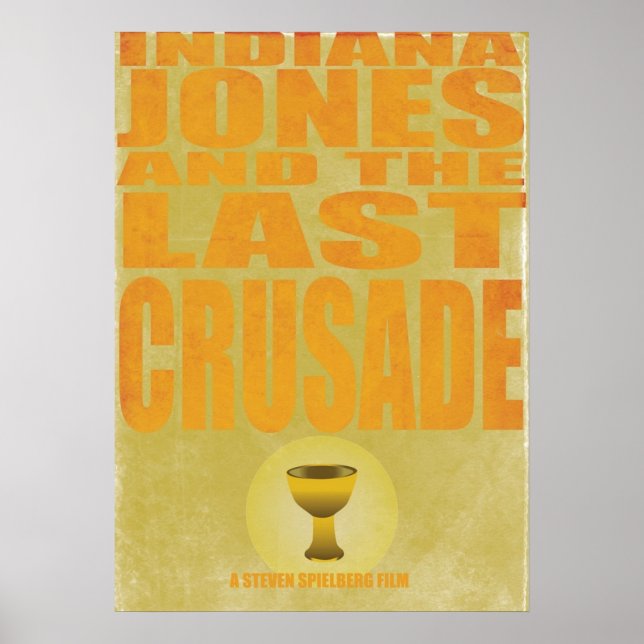 Indiana Jones and The Last Crusade Poster (Front)