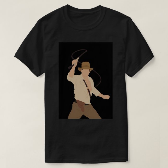 Indiana Jones Illustration Photographic Print.png T-Shirt (Design Front)