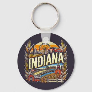 Indiana Key Ring