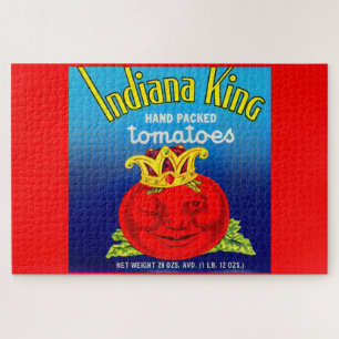 Indiana King tomatoes label Jigsaw Puzzle