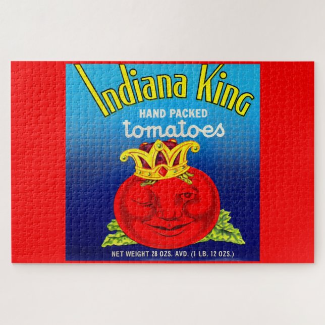 Indiana King tomatoes label Jigsaw Puzzle (Horizontal)