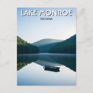 Indiana Lake Monroe Travel Postcard