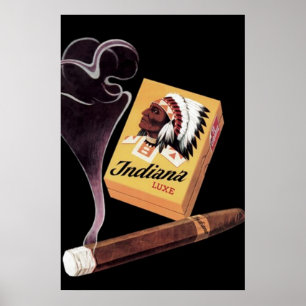 Indiana Lux Cigars Ad / Poster