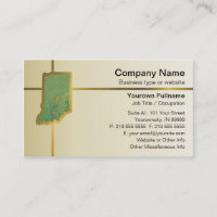 Indiana Map Business Card