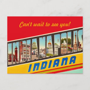 Indiana Message Postcard