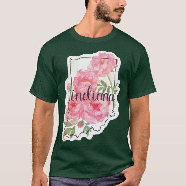 Indiana Peonies T-Shirt (Front)